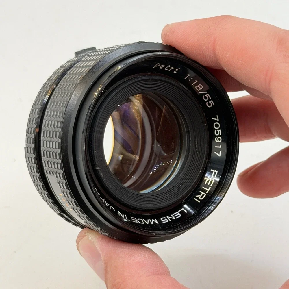 Petri CC Auto 55mm f1.8 Prime Lens Made in Japan Vintage Manual Focus 705917